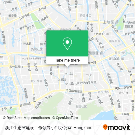 浙江生态省建设工作领导小组办公室 map