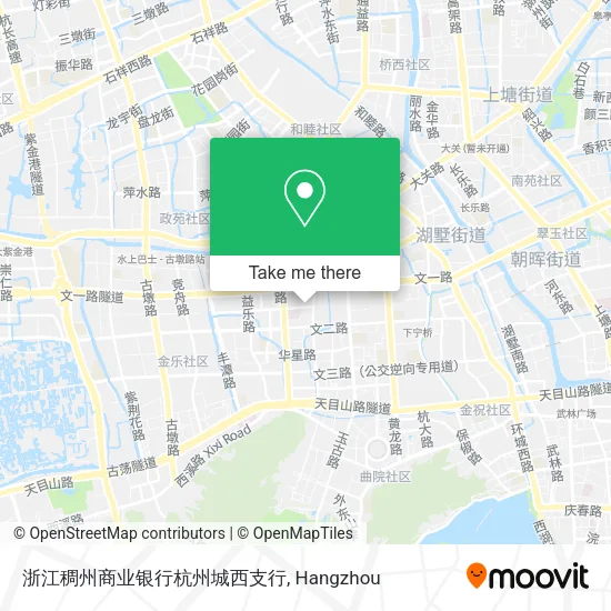 浙江稠州商业银行杭州城西支行 map