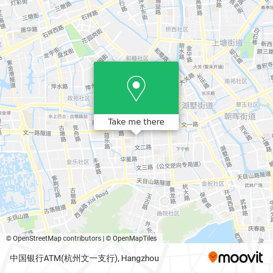 中国银行ATM(杭州文一支行) map