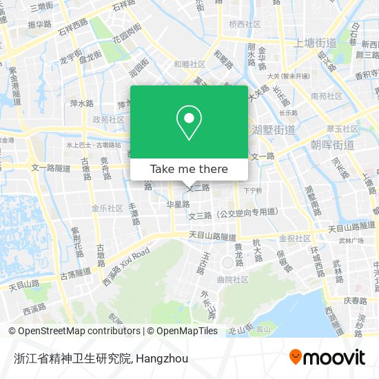浙江省精神卫生研究院 map