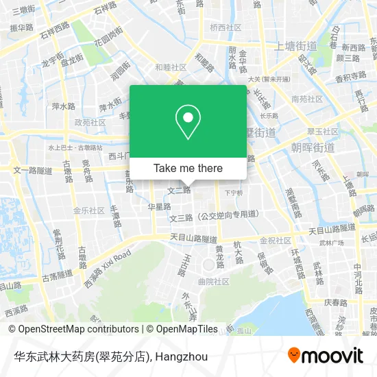 华东武林大药房(翠苑分店) map