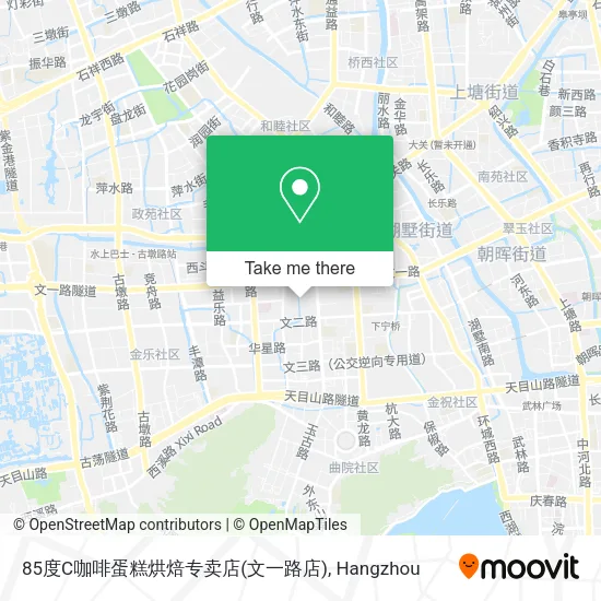 85度C咖啡蛋糕烘焙专卖店(文一路店) map