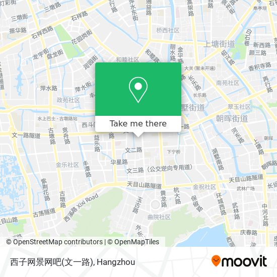西子网景网吧(文一路) map