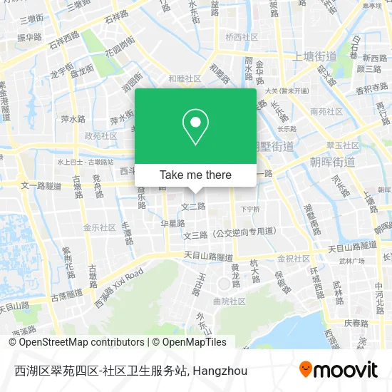 西湖区翠苑四区-社区卫生服务站 map