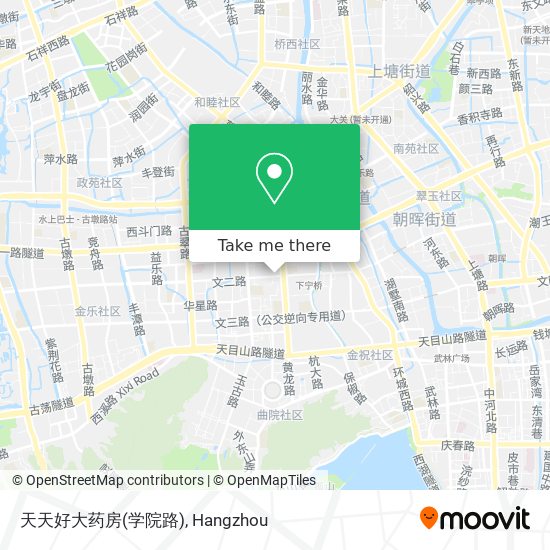 天天好大药房(学院路) map