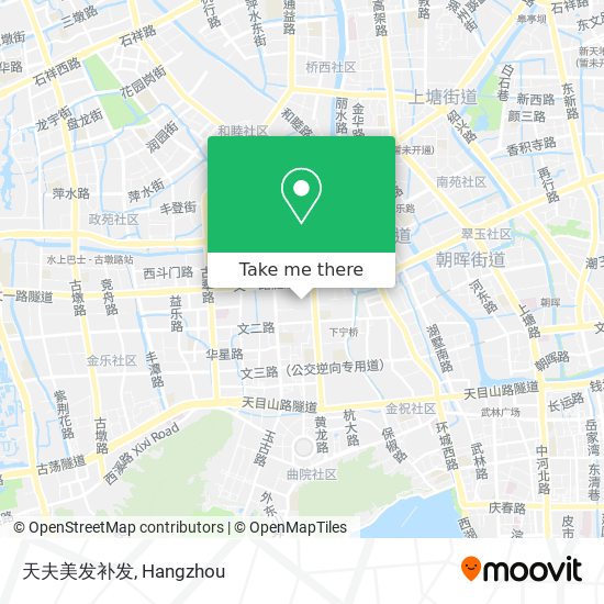 天夫美发补发 map