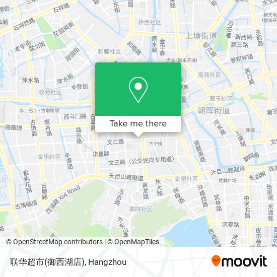 联华超市(御西湖店) map