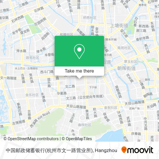 中国邮政储蓄银行(杭州市文一路营业所) map