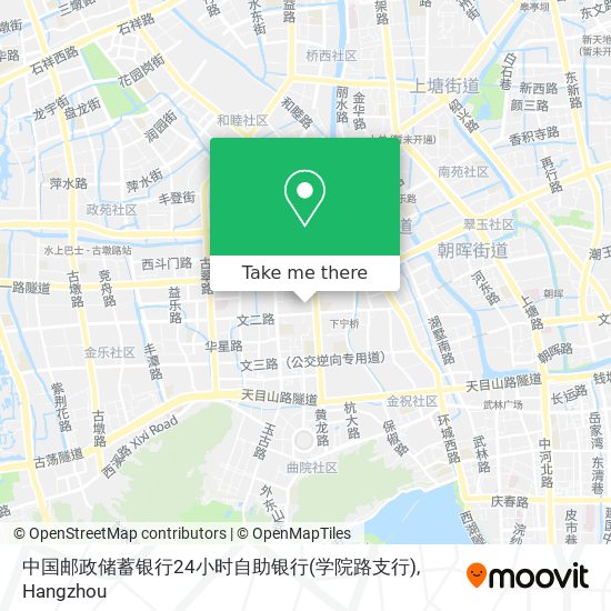 中国邮政储蓄银行24小时自助银行(学院路支行) map
