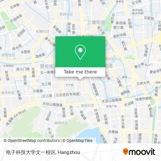 电子科技大学文一校区 map