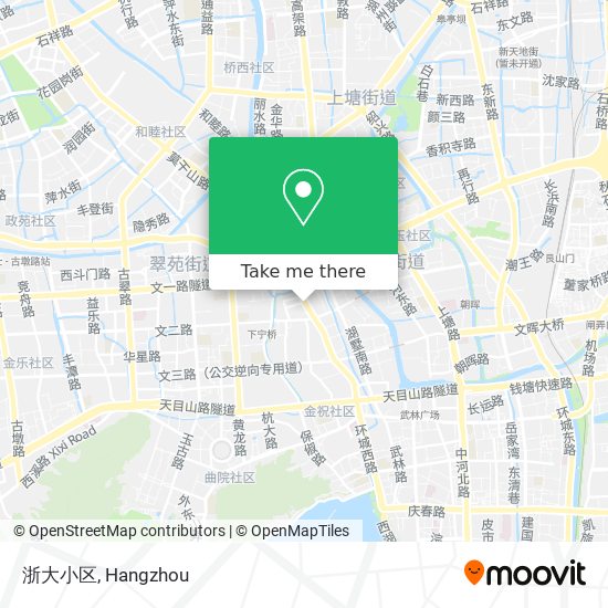 浙大小区 map