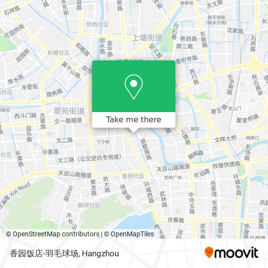 香园饭店-羽毛球场 map