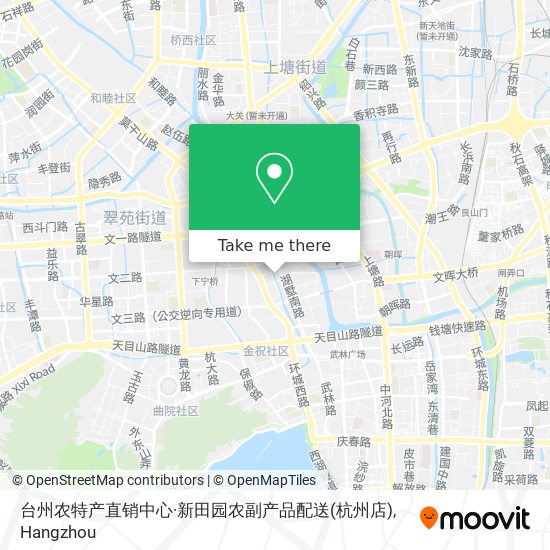 台州农特产直销中心·新田园农副产品配送(杭州店) map