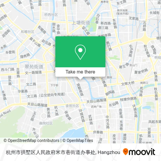 杭州市拱墅区人民政府米市巷街道办事处 map