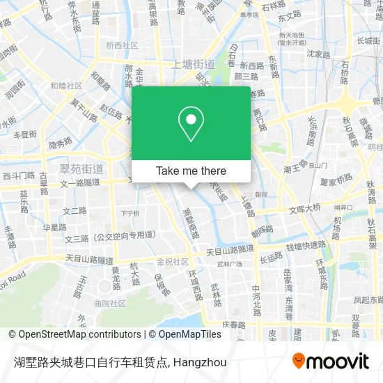 湖墅路夹城巷口自行车租赁点 map