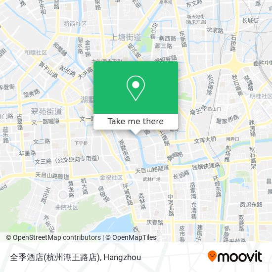 全季酒店(杭州潮王路店) map