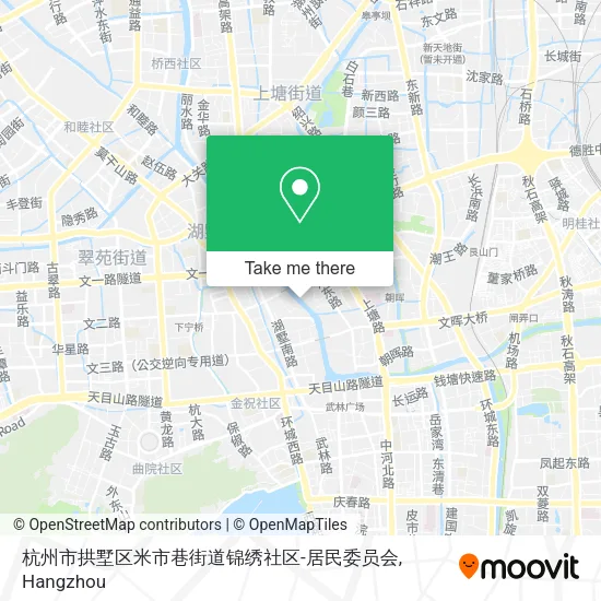 杭州市拱墅区米市巷街道锦绣社区-居民委员会 map