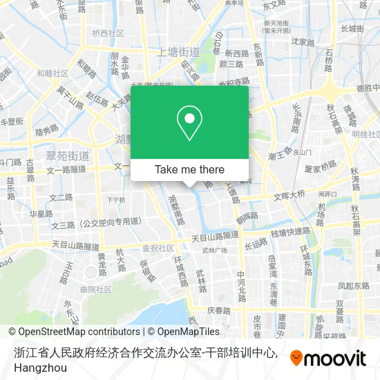 浙江省人民政府经济合作交流办公室-干部培训中心 map