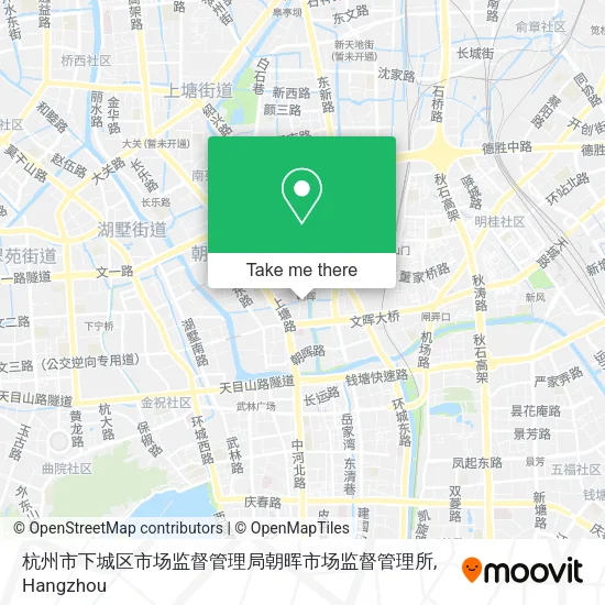 杭州市下城区市场监督管理局朝晖市场监督管理所 map