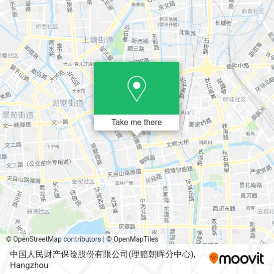 中国人民财产保险股份有限公司(理赔朝晖分中心) map