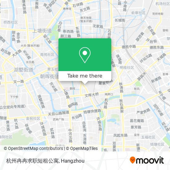 杭州冉冉求职短租公寓 map