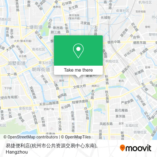 易捷便利店(杭州市公共资源交易中心东南) map