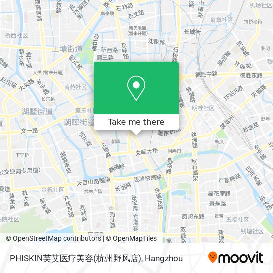 PHISKIN芙艾医疗美容(杭州野风店) map