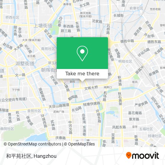 和平苑社区 map