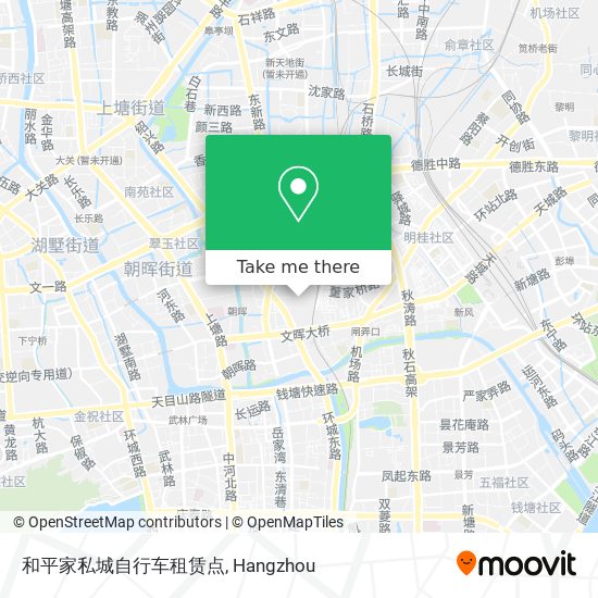 和平家私城自行车租赁点 map