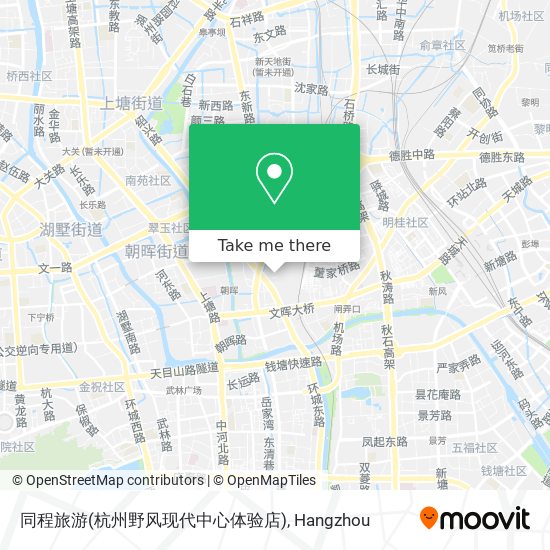 同程旅游(杭州野风现代中心体验店) map