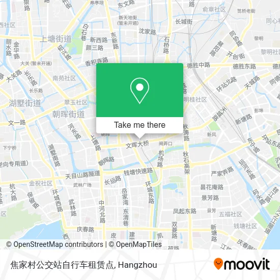 焦家村公交站自行车租赁点 map