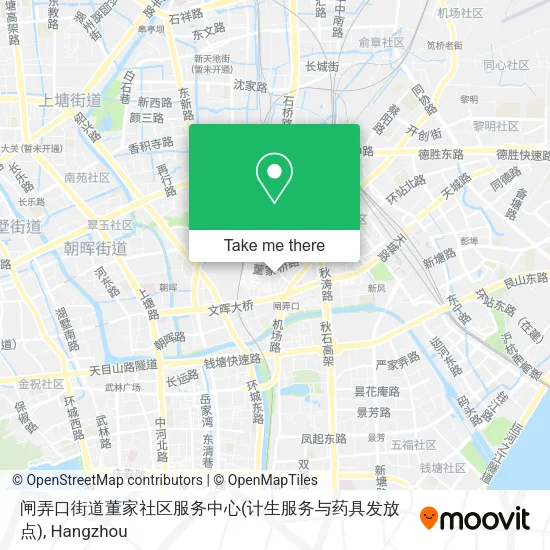 闸弄口街道董家社区服务中心(计生服务与药具发放点) map
