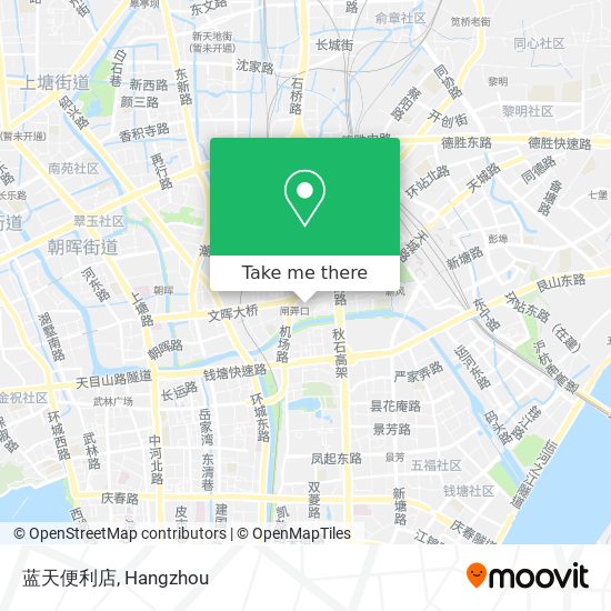 蓝天便利店 map