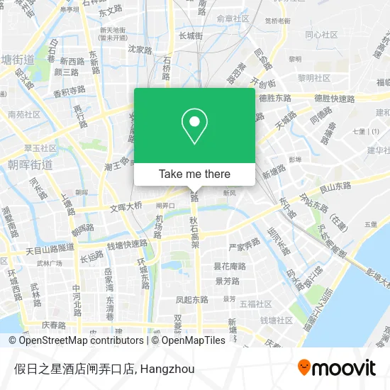 假日之星酒店闸弄口店 map