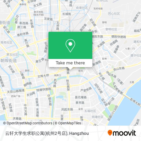 云轩大学生求职公寓(杭州2号店) map