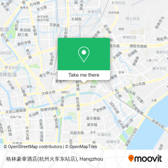 格林豪泰酒店(杭州火车东站店) map