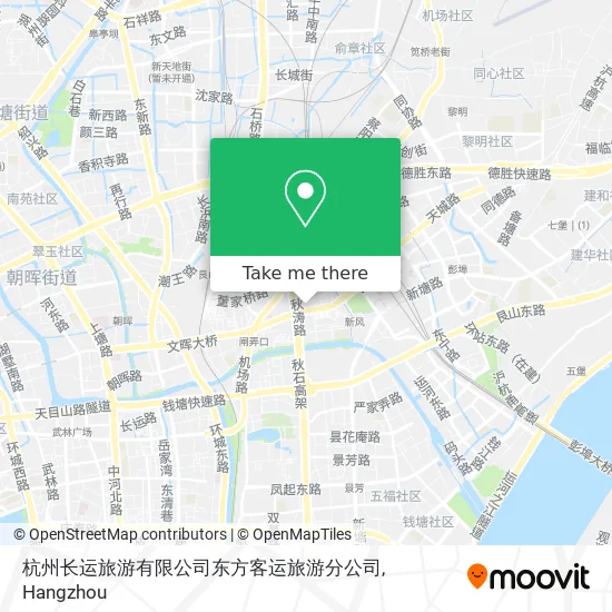 杭州长运旅游有限公司东方客运旅游分公司 map