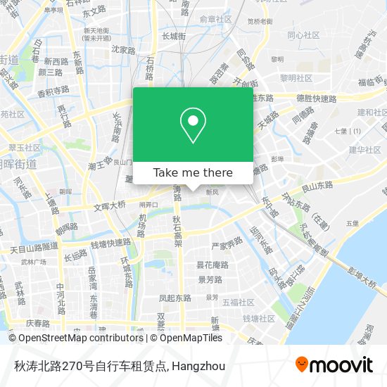 秋涛北路270号自行车租赁点 map