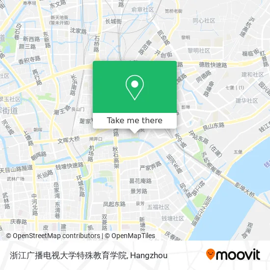 浙江广播电视大学特殊教育学院 map