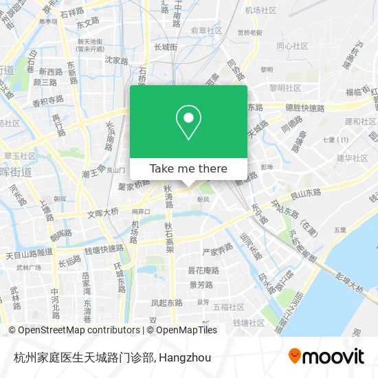 杭州家庭医生天城路门诊部 map