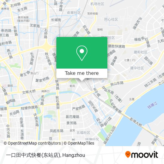 一口田中式快餐(东站店) map