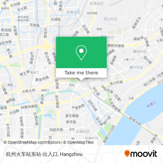 杭州火车站东站-出入口 map