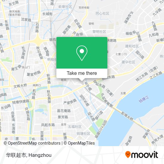 华联超市 map