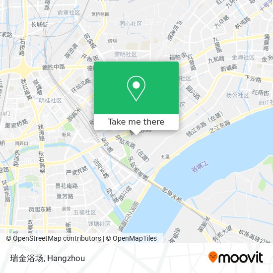 瑞金浴场 map