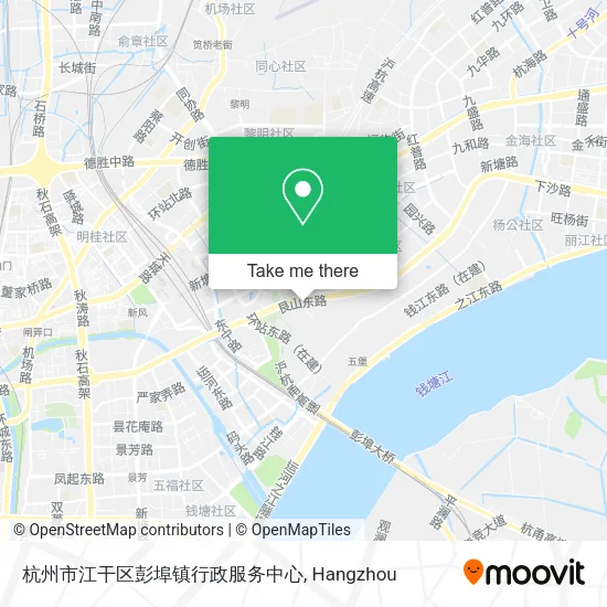 杭州市江干区彭埠镇行政服务中心 map