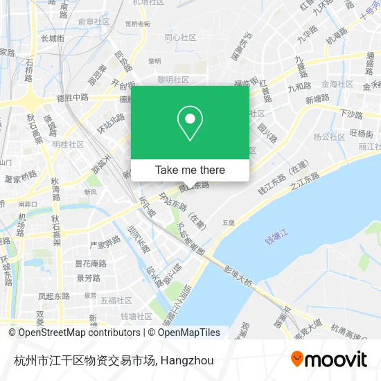 杭州市江干区物资交易市场 map