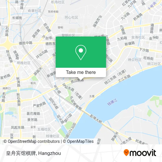 皇舟宾馆棋牌 map