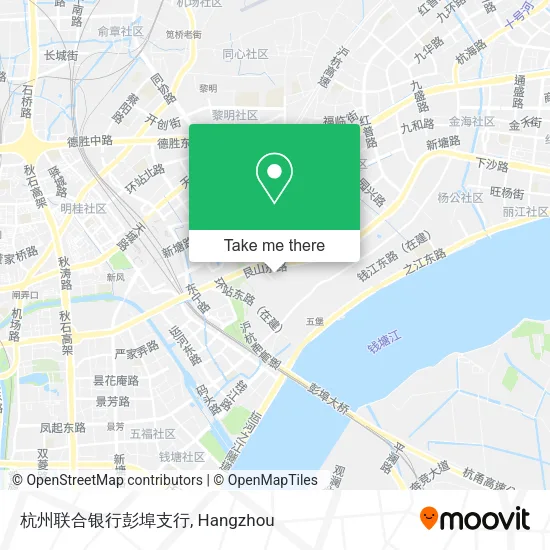 杭州联合银行彭埠支行 map