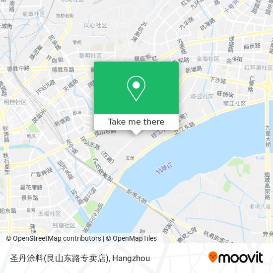 圣丹涂料(艮山东路专卖店) map