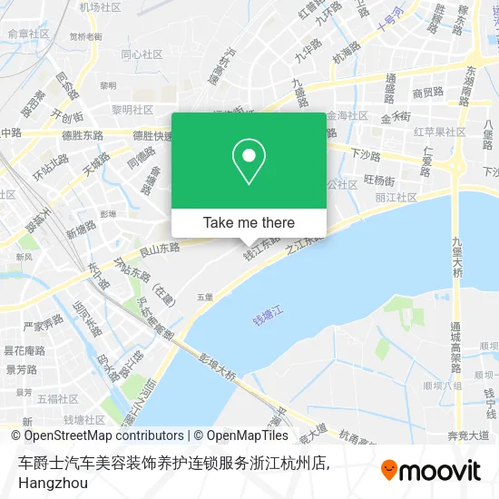 车爵士汽车美容装饰养护连锁服务浙江杭州店 map